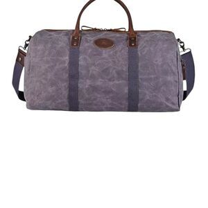 TSD BRAND Hillside Bee-Wax Canvas Duffel Bag